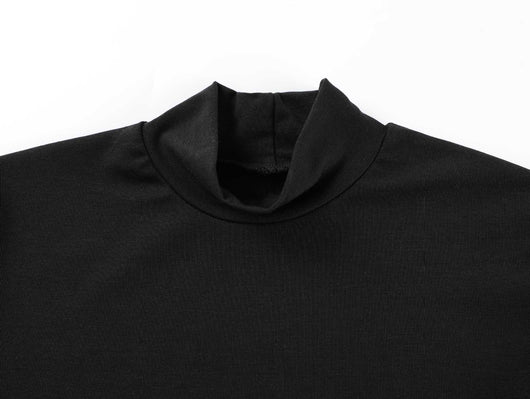 Polera Cuello Alto Retro Tencel Lycra Manga Media - Suave y Versátil - Image 18