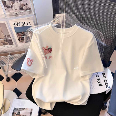 Blusa Fresca de Manga Corta - Diseño Holgado y Cómodo para Verano
