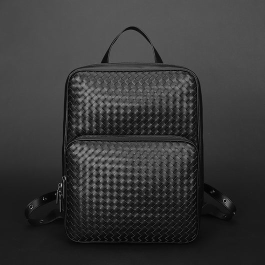 Mochila de Negocios Casual Tejida - Bolso de Viaje Minimalista para Hombre - Image 10