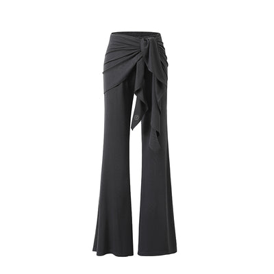Pantalones Casuales Tejidos con Detalles de Encaje y Cordones - Image 6