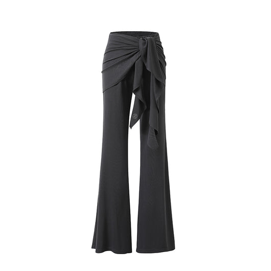 Pantalones Casuales Tejidos con Detalles de Encaje y Cordones - Image 6