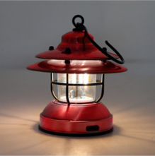 Linterna Retro para Camping con Carga USB y Tanque de Gas - Image 4