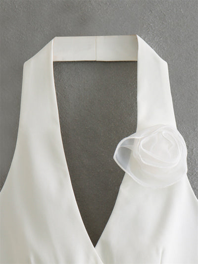 Chaleco Trasero Descubierto con Flores - Diseño Sexy Importado - Image 17