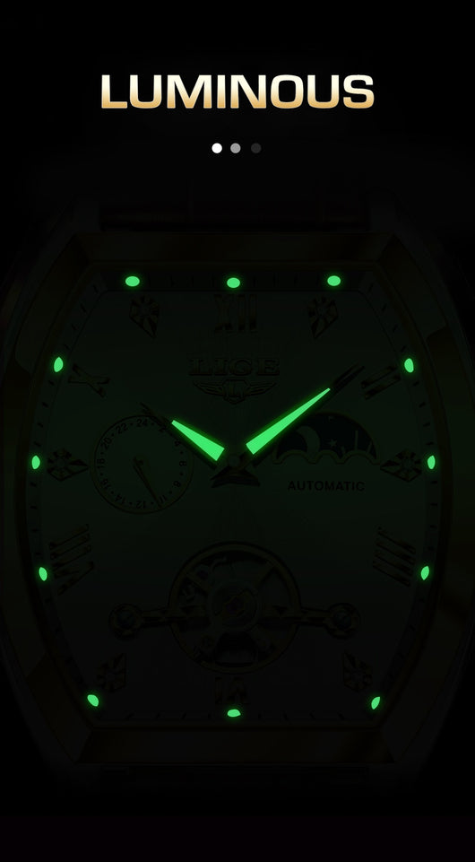 Reloj Mecánico Tourbillon para Hombre Multifuncional Resistente al Agua - Image 18