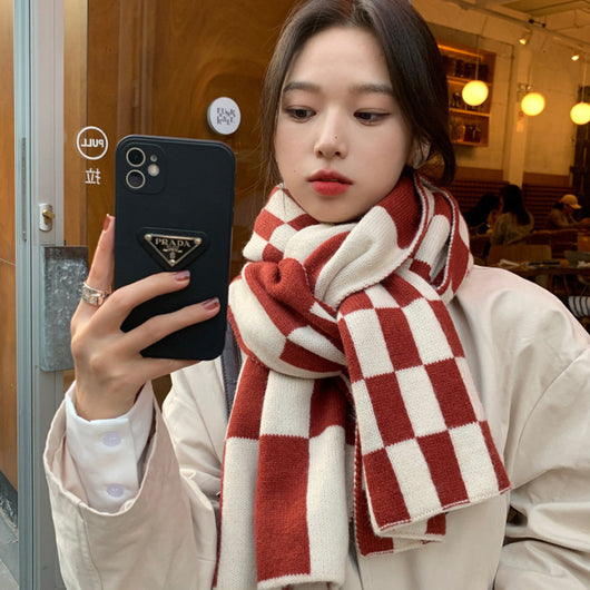 Bufanda Escocesa Francesa para Mujer - Otoño e Invierno - Image 12