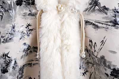 Poncho Étnico Invierno con Cuello de Pelaje Grande - Oferta Especial - Image 12