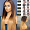 Peluca Degradada de Cabello Natural con Encaje Frontal