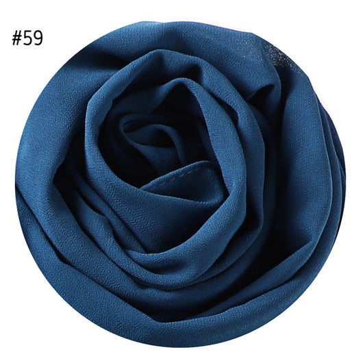 Pañuelo de Gasa Perlada en Colores Sólidos - Cobertura Elegante Monocromática - Image 62