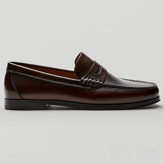 Mocasín Retro de Cuero Genuino para Hombre - Confección Artesanal Resistente - Image 13