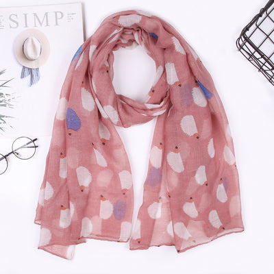 Pañuelo Parisino con Estampado de Erizos - Image 10