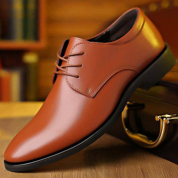 Men's Leather Shoes - Professional Formal Elegance