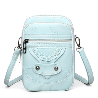 Bolsa para Celular de Cuero Suave Estilo Retro Fashionable - Image 8