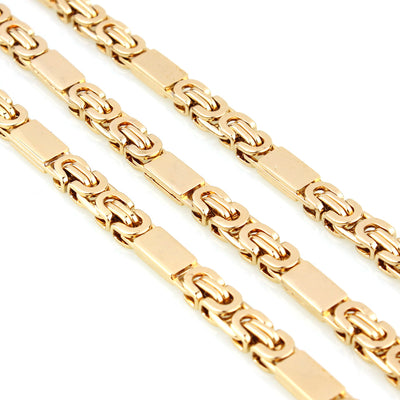 Conjunto de Collar y Pulsera de Acero Titanio Dorado - Image 8