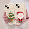 Funda para Teléfono con Soporte y Diseño Navideño de Puntos Coloridos