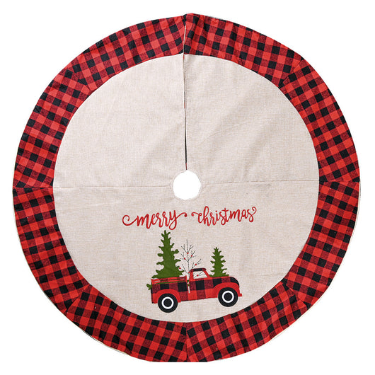 Falda para Árbol de Navidad de Lino 120CM - Decoración Navideña Premium - Image 5