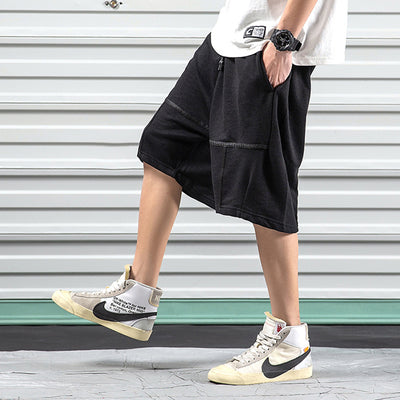 Pantalones Cortos Hip-hop Deportivos de Pierna Ancha - Estilo Urbano Casual - Image 9
