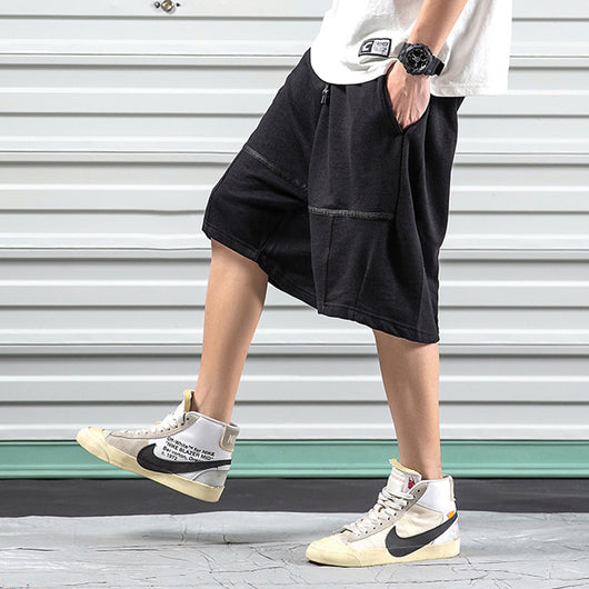 Pantalones Cortos Hip-hop Deportivos de Pierna Ancha - Estilo Urbano Casual - Image 9