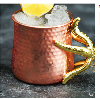Vaso de Vino Metálico de Acero Inoxidable para Cócteles