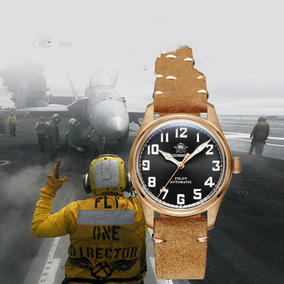 Reloj Automático Mecánico para Hombre en Bronce