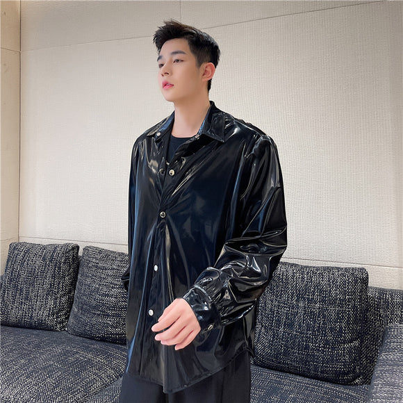 Abrigo Suelto Negro Bright Face - Estilo Moderno y Versátil