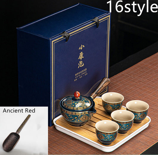 Juego de Té Xiaoyao con Tetera Giratoria 360° - Image 24