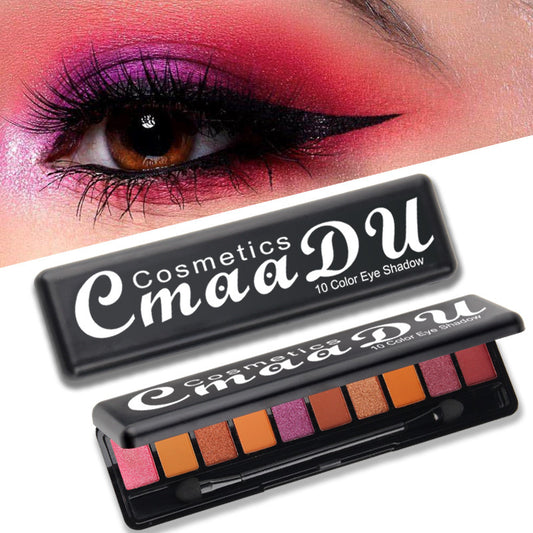 Paleta de Sombras Mate Perladas 10 Colores - Acabado Profesional - Image 2