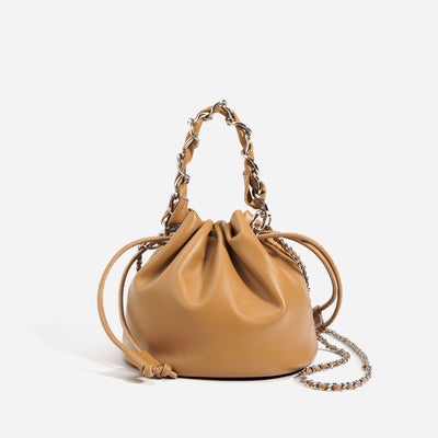Bolso Crossbody de Cuero con Cordón Ajustable