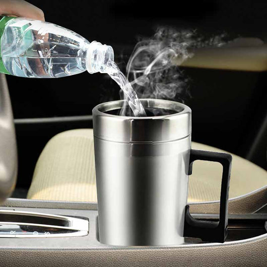 Taza Térmica Eléctrica de Acero Inoxidable para Auto, Camping y Viajes