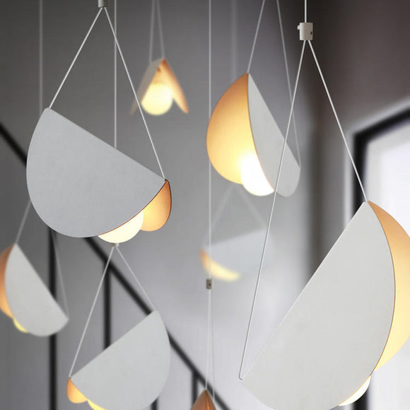 Lámpara Colgante Minimalista Plegable para Mesita de Noche
