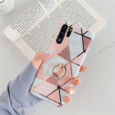 Funda para teléfono con mármol mosaico y acabado electrochapado - Image 7