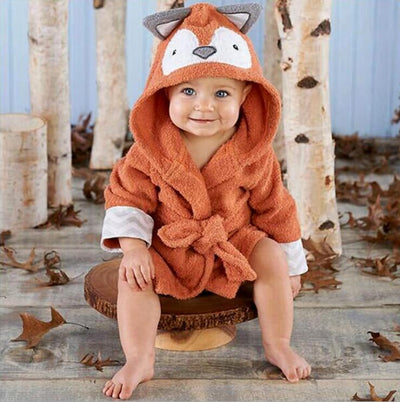 Poncho Toalla Infantil con Capucha - Diseño Animales Cartoon - Image 3