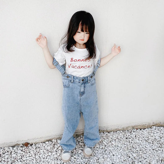 Jeans Anchos de Cintura Alta Estilo Coreano con Tiras - Image 19