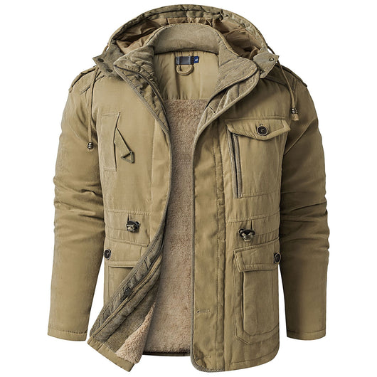 Abrigo de Algodón Acolchado Talla Grande para Hombre - Image 2