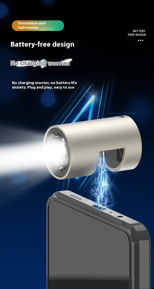 Linterna Recargable sin Luz LED - Llavero Portátil - Image 12