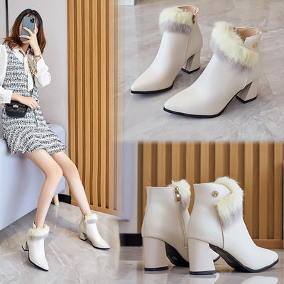 Botas de Invierno para Mujer Cuero Martin Tallas 35-40