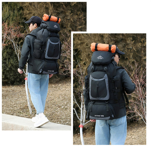 Mochila de Senderismo 90L XIYAHU - Resistente al Agua para Trekking y Acampada - Image 26