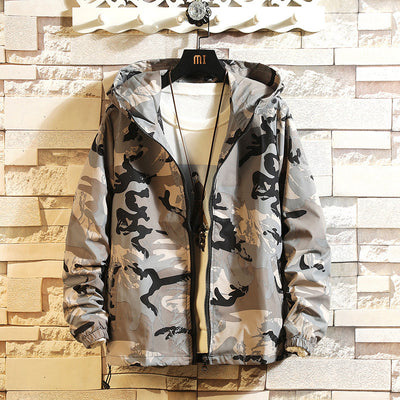 Chaqueta Hoodie Camuflada con Cierre para Hombre - Image 5