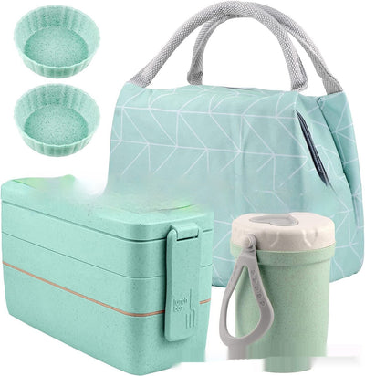 Set Completo de Lonchera Térmica Japonesa 8 Piezas con Bolsa Aislante y Recipientes para Sopa - Image 8