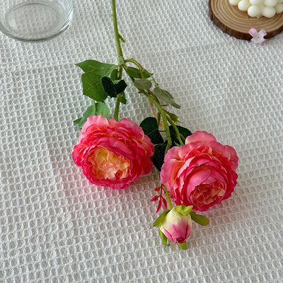 Flores Artificiales de Peonía y Rosa Premium para Decoración del Hogar - Image 13