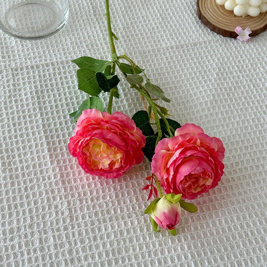 Flores Artificiales de Peonía y Rosa Premium para Decoración del Hogar - Image 13
