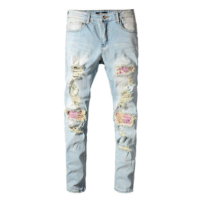 Jeans Slim Fit Efecto Desgastado INS - Image 9