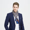 Bufanda de Seda Reversible para Hombre - Elegancia Dual