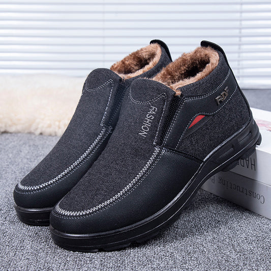 Zapatos de Tela Tradicionales Beijing para Hombre con Forro Cálido