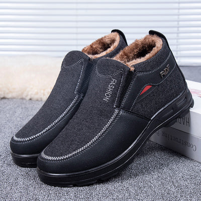 Zapatos de Tela Tradicionales Beijing para Hombre con Forro Cálido