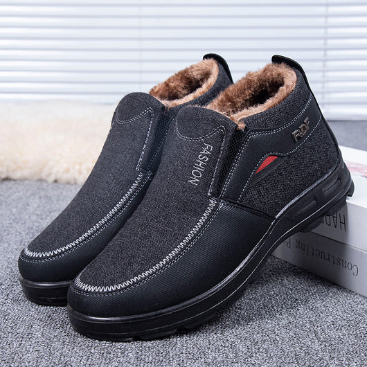 Zapatos de Tela Tradicionales Beijing para Hombre con Forro Cálido