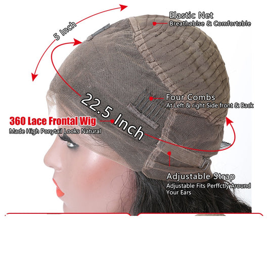 Peluca Frontal 360 Liso Cabello Humano - Image 5