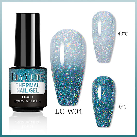 Esmalte de Uñas con Brillo Termocromático - Cambio de Color UV - Image 8