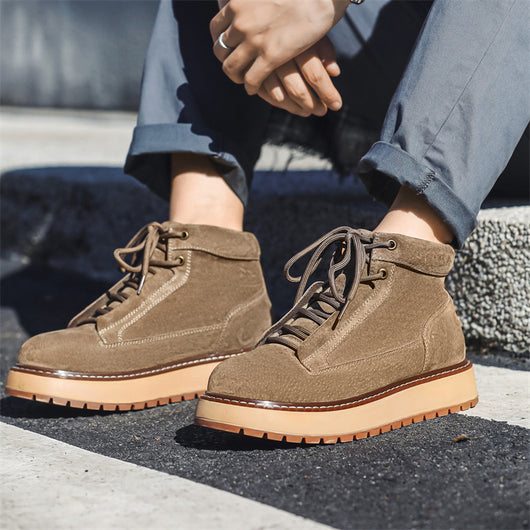 Botas Plataforma de Cuero Genuino Estilo Retro Británico - Image 3
