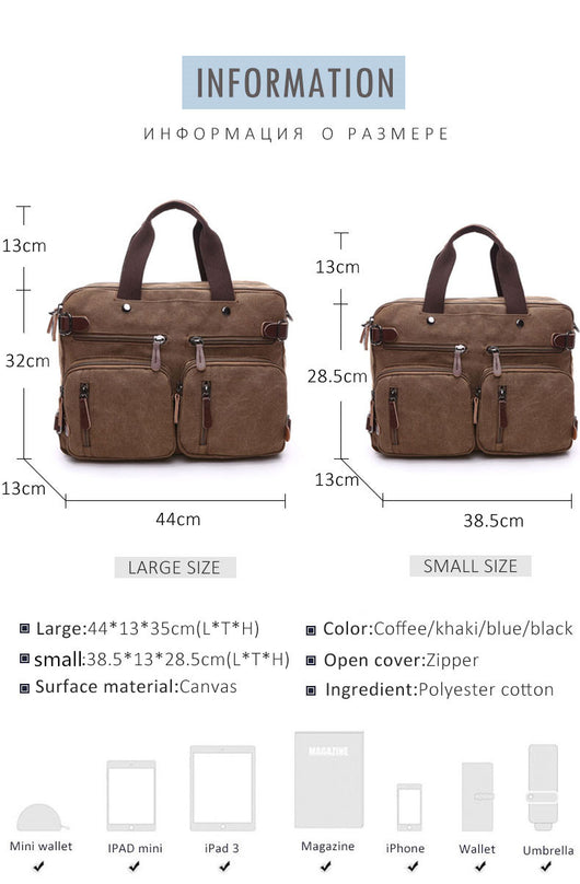 Bolsa de Lona Casual Versátil - Image 15