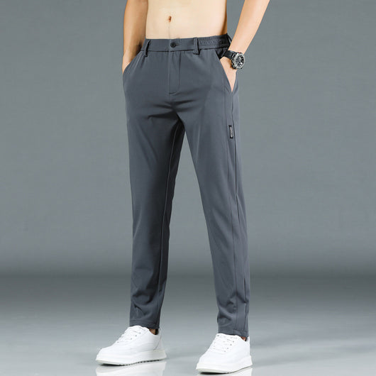 Pantalones Casuales para Hombre en Seda de Hielo - Image 4